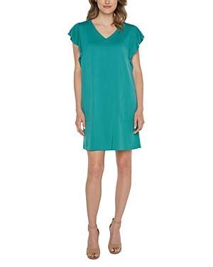 Liverpool Los Angeles Flutter Sleeve Dress Product Image