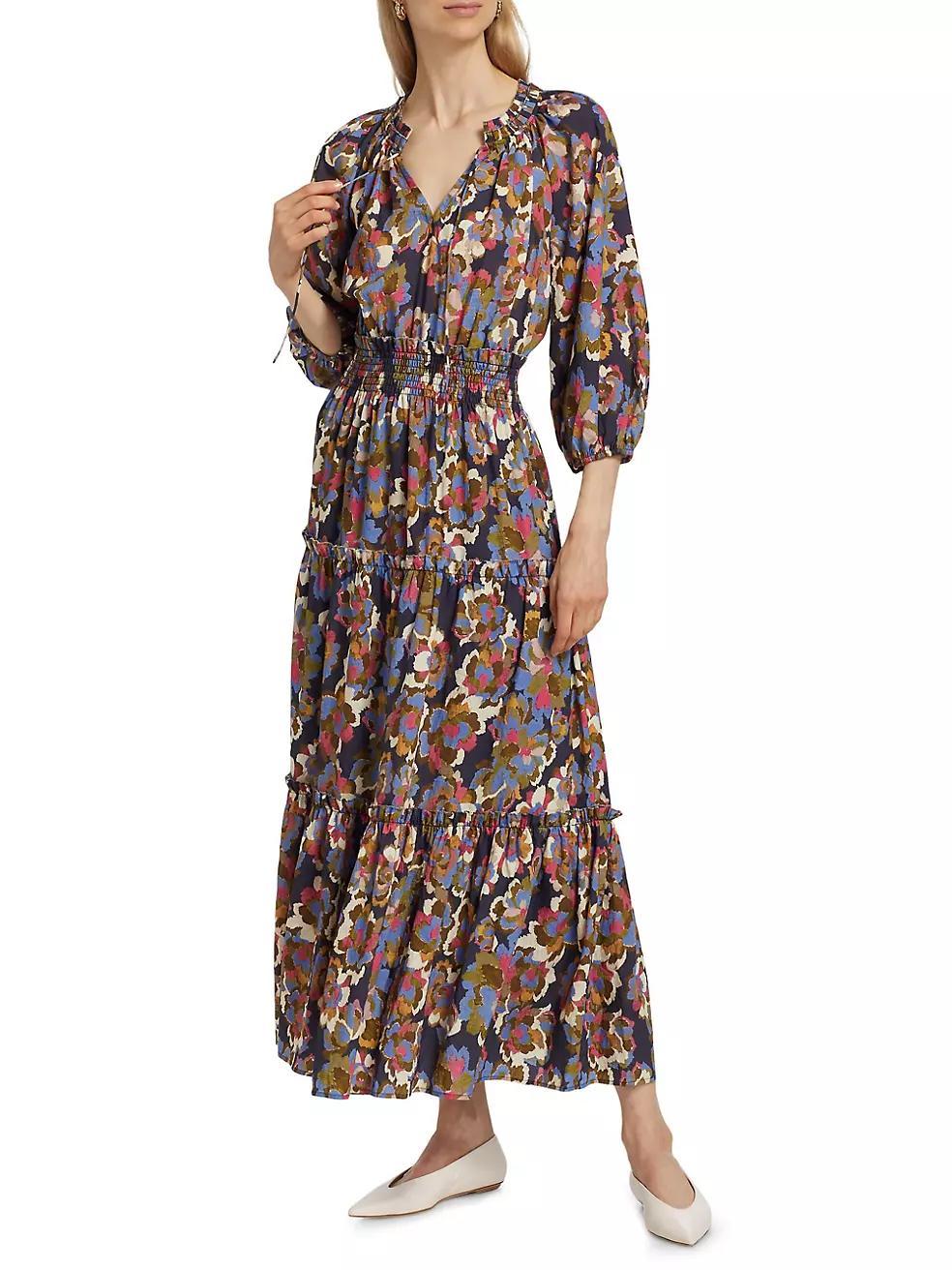 Caterine Floral Maxi Dress Product Image