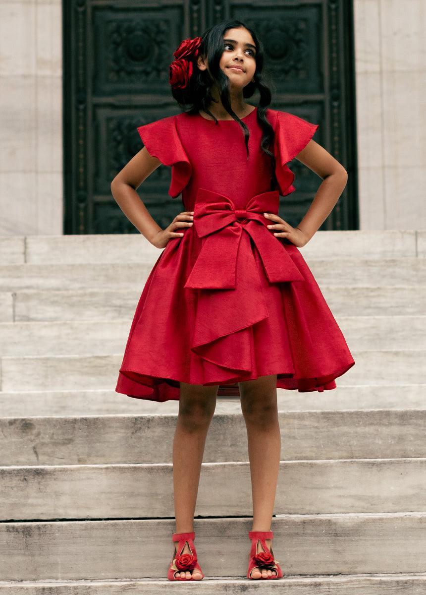 Camryn Dress in Scarlet Product Image