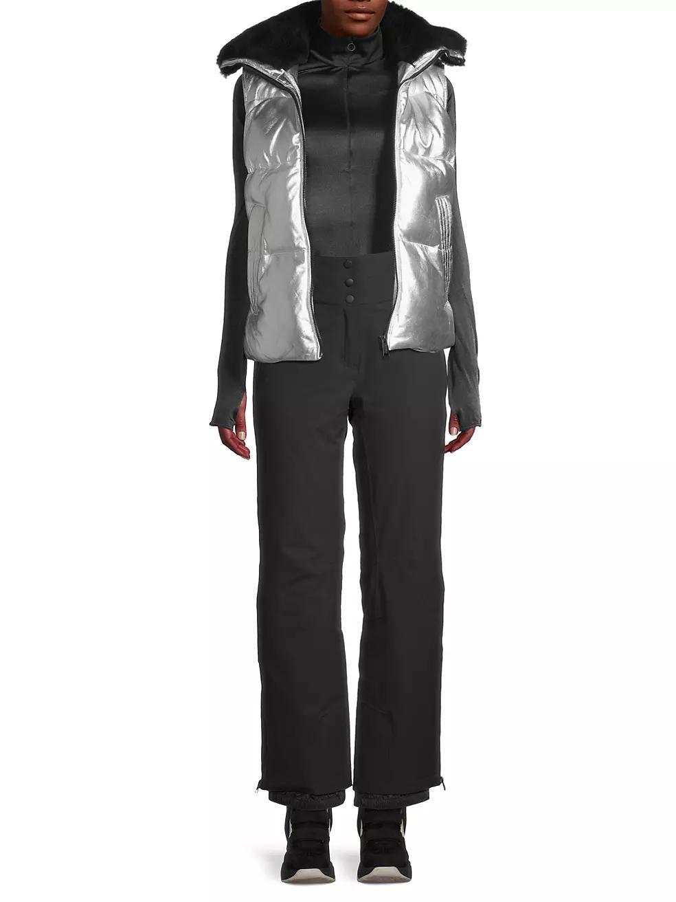 Legacy Metallic Leather & Shearling Vest Product Image