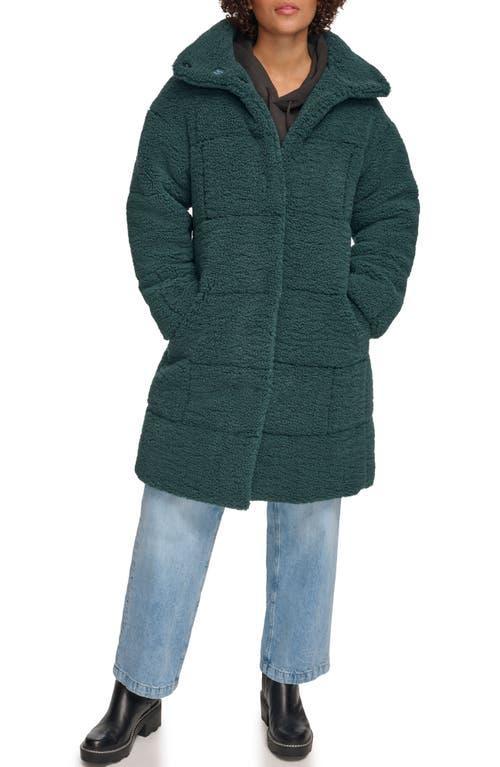 Womens Levis Long Quilted Sherpa Coat Product Image