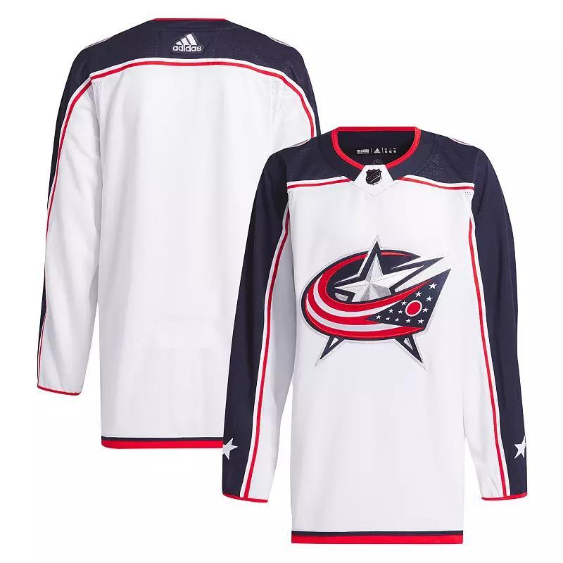 Mens adidas Columbus Blue Jackets Away Primegreen Authentic Jersey Product Image