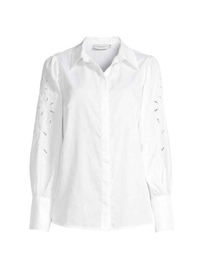 Womens Devlin Cotton Eyelet Shirt Product Image