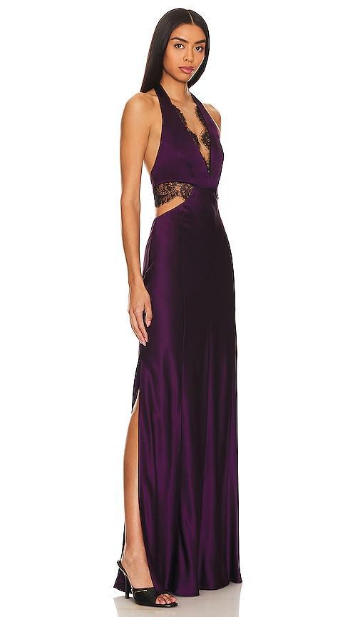 NICHOLAS Kylie Lace Cutout Gown Product Image