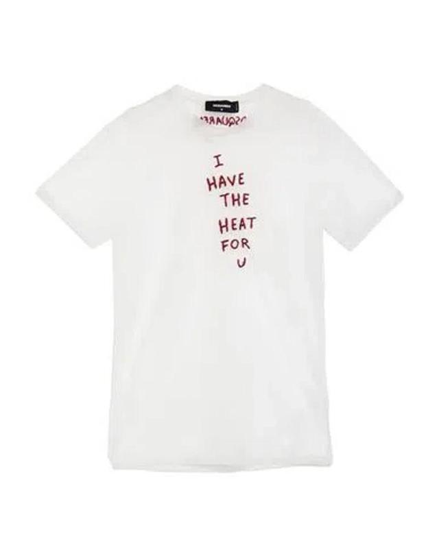 DSQUARED2 Man T-shirt White Size M Polyamide Product Image