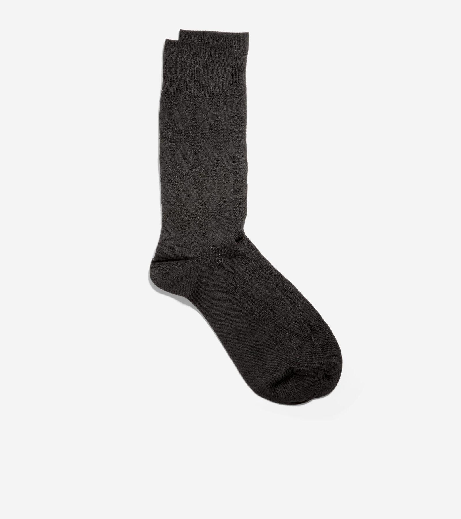 Men's Tonal Argyle Crew Socks Product Image