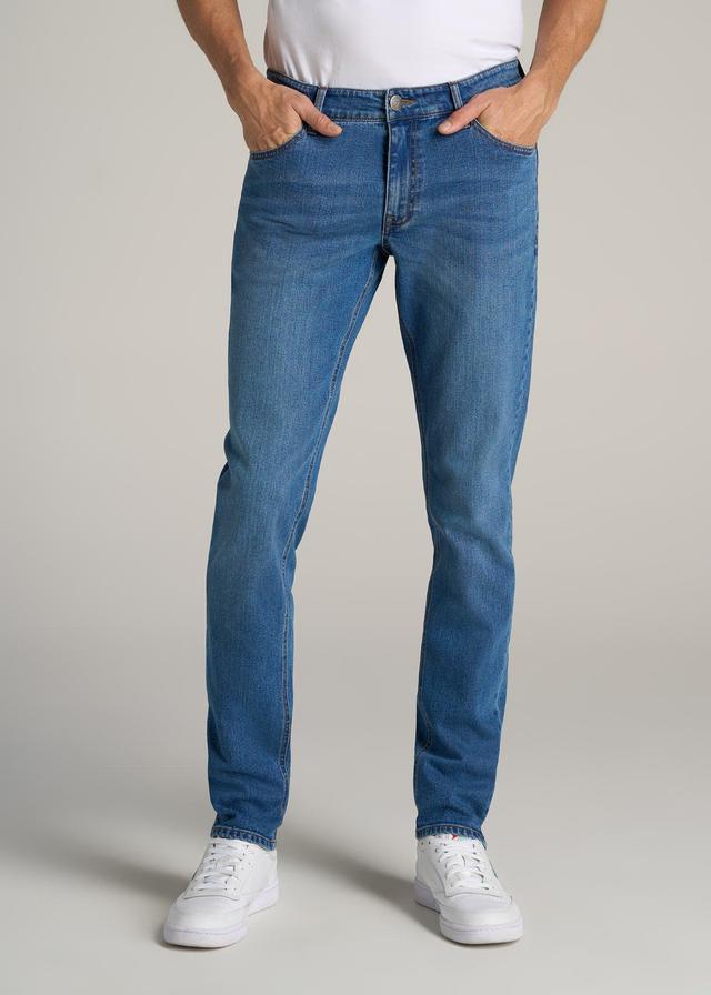 Carman TAPERED Jeans for Tall Men in Classic Mid Blue Male Product Image