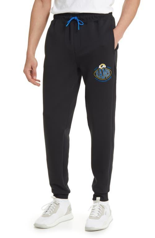 Mens BOSS x NFL Cotton-Blend Tracksuit Bottoms With Collaborative Branding Product Image