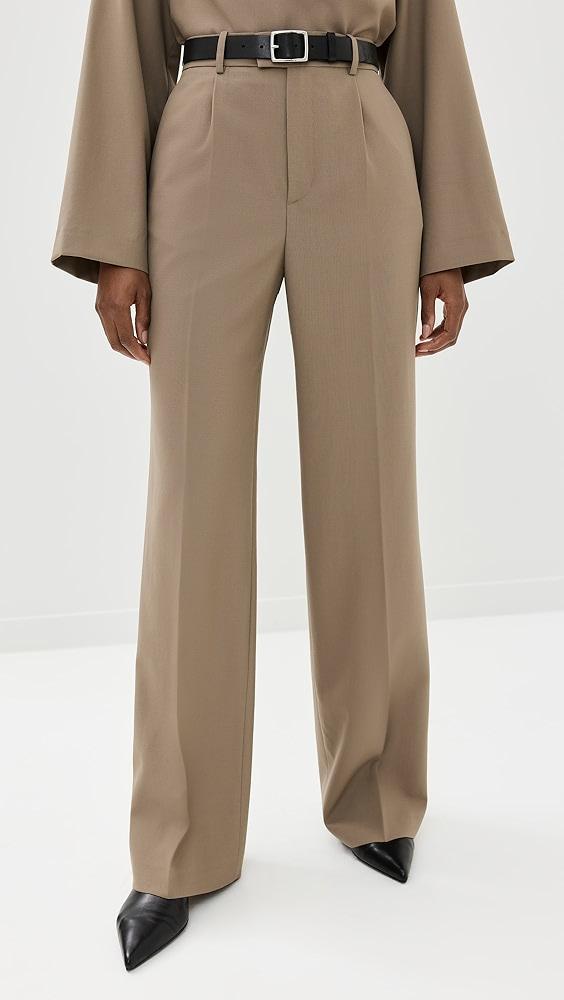 Róhe Relaxed Single Pleated Trousers | Shopbop Product Image