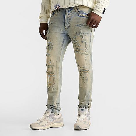 Jordan Mens Sean Stacked Slim Denim Jeans Product Image