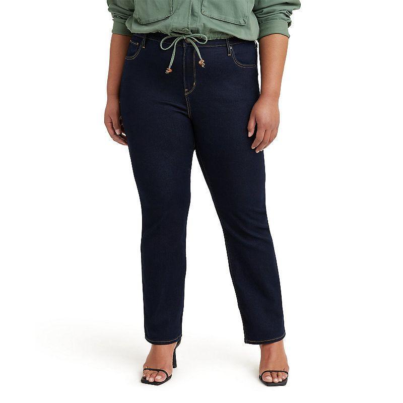 Levis Plus Size 724 High Waisted Straight Leg Denim Jeans Product Image