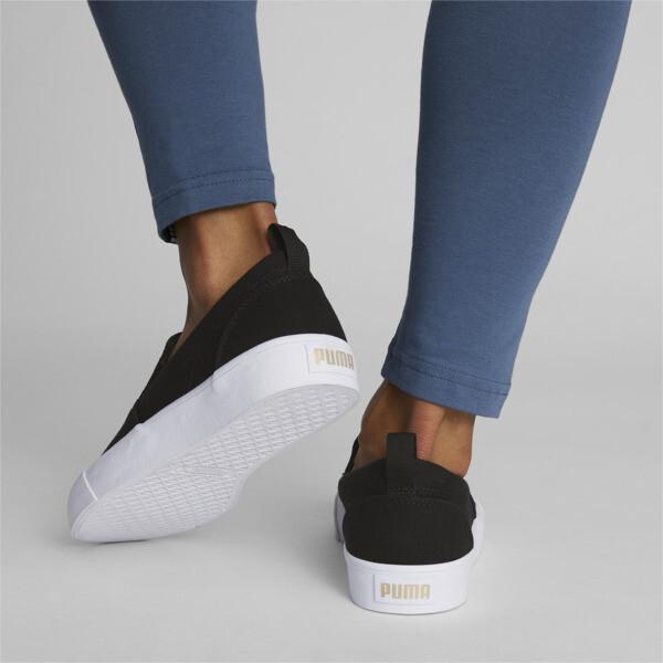 PUMA Bari Slip-On Comfort Women's Shoes in Black/Team Gold Product Image