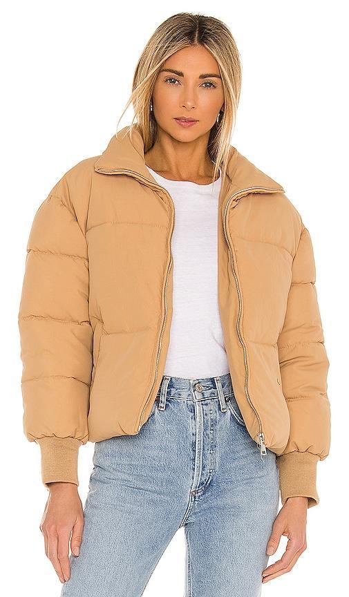 Lovers and Friends Jillian Puffer Jacket in Nude Product Image