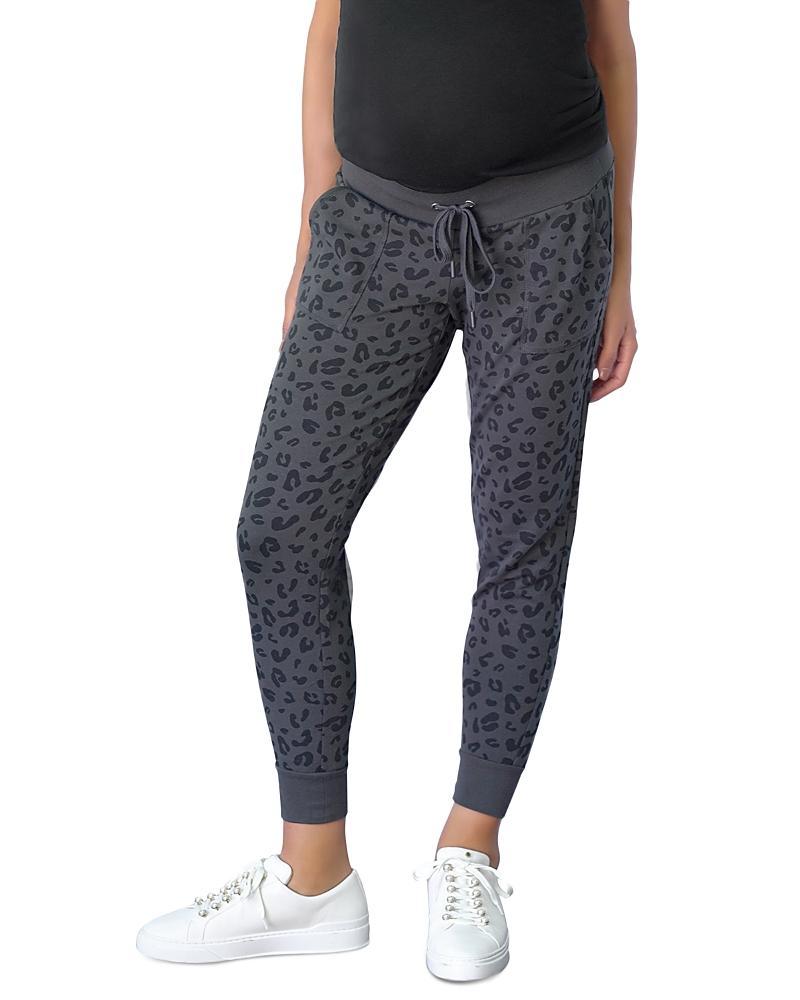 Ingrid & Isabel Maternity Leopard Print Jogger Pants product image