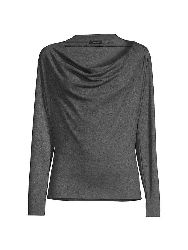 Womens Cowlneck Jersey Top Product Image