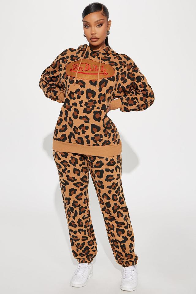 Von Dutch Leopard Patch Hoodie - Leopard Product Image