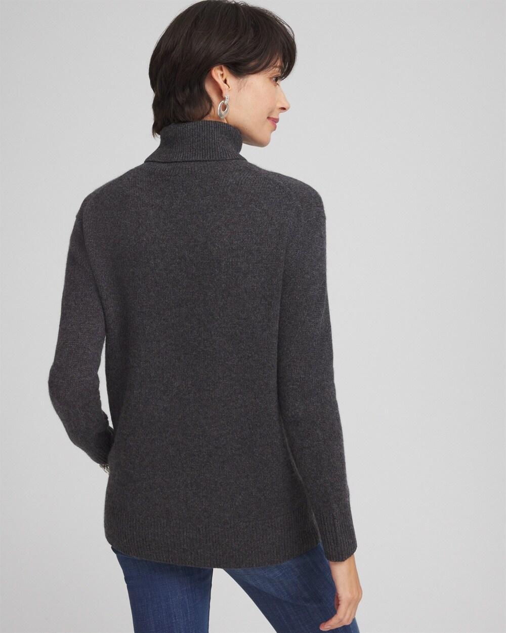 Cashmere Turtleneck Sweater Tunic Product Image