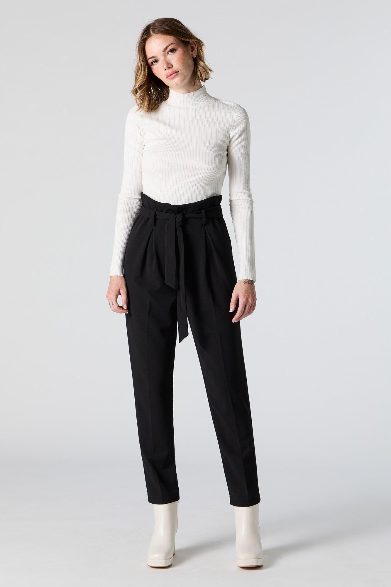 Crepe Paperbag Dress Pant Female Product Image