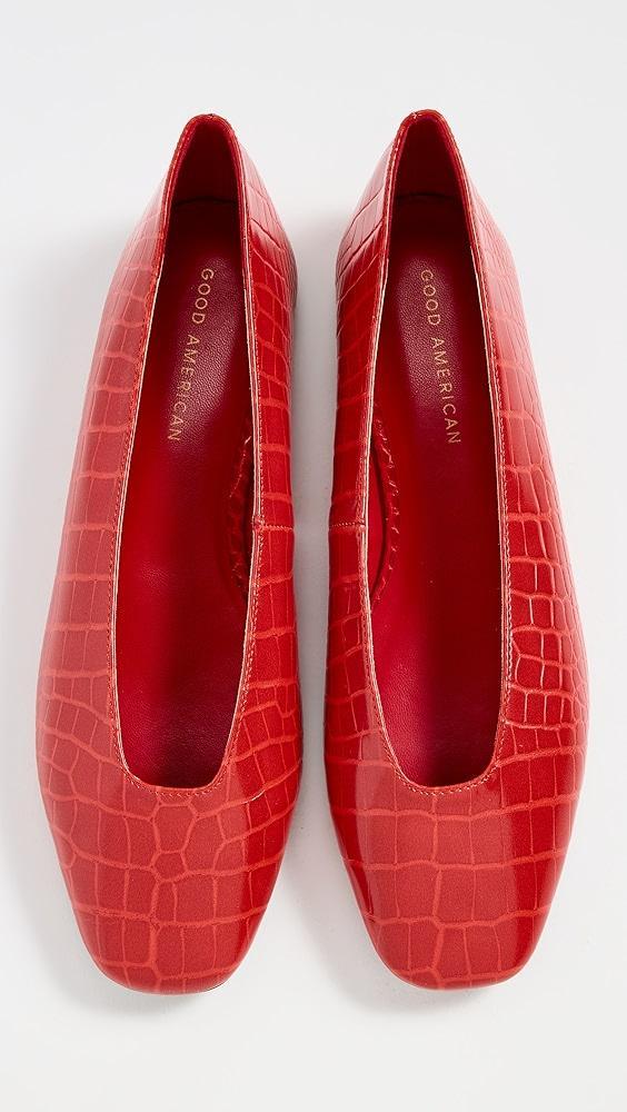 Good American Croc Ballet Flats | Shopbop Product Image