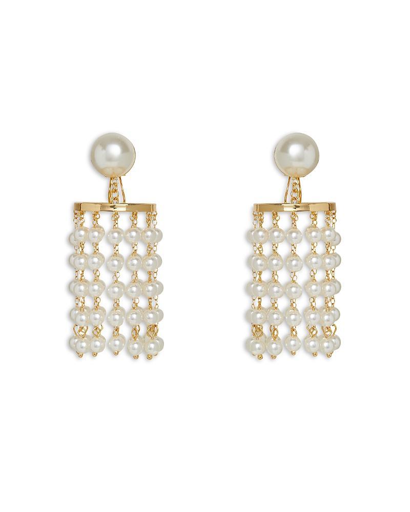 Lele Sadoughi Imitation Pearl Chandelier Earrings in 14K Gold Plated Product Image