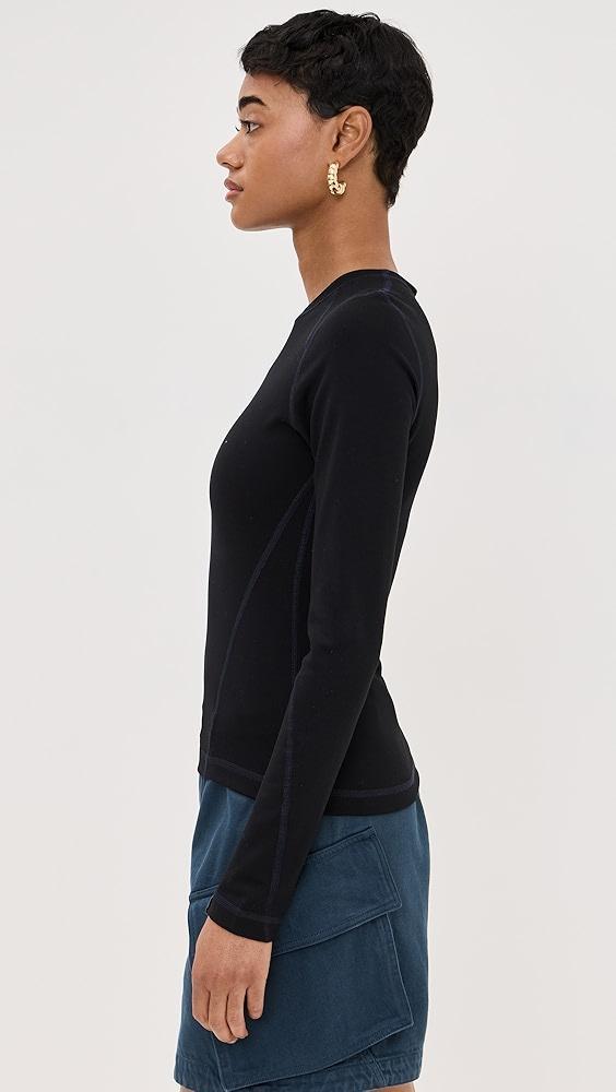 JW Anderson Anchor Embroidery Panelled Top | Shopbop Product Image