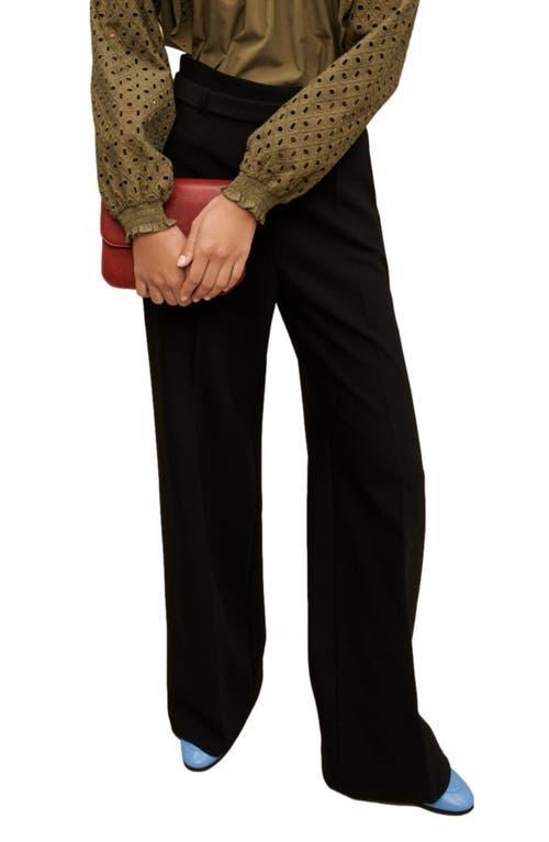 Womens Wide Belted Trousers Product Image