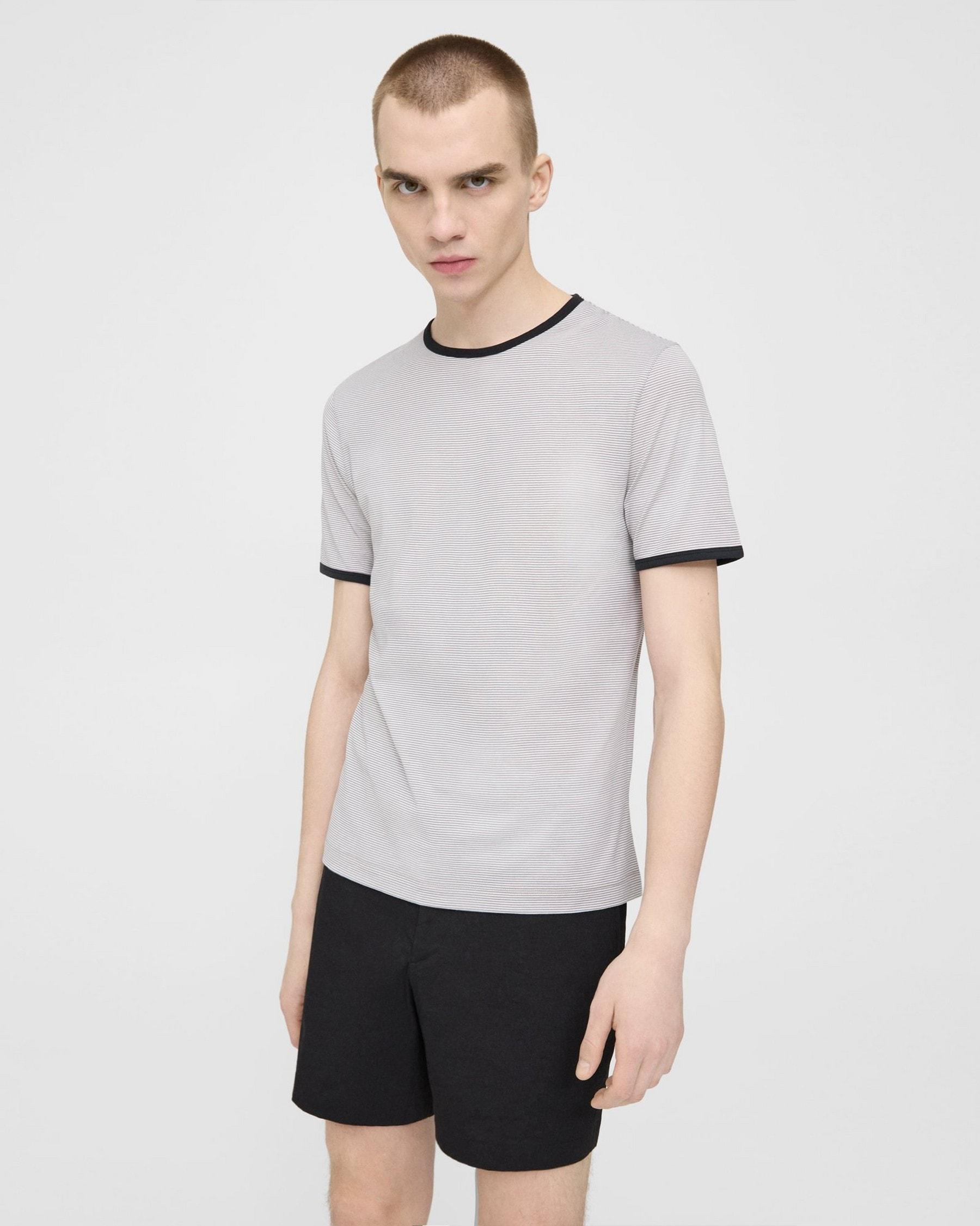 Striped Ringer Tee in Cotton product image