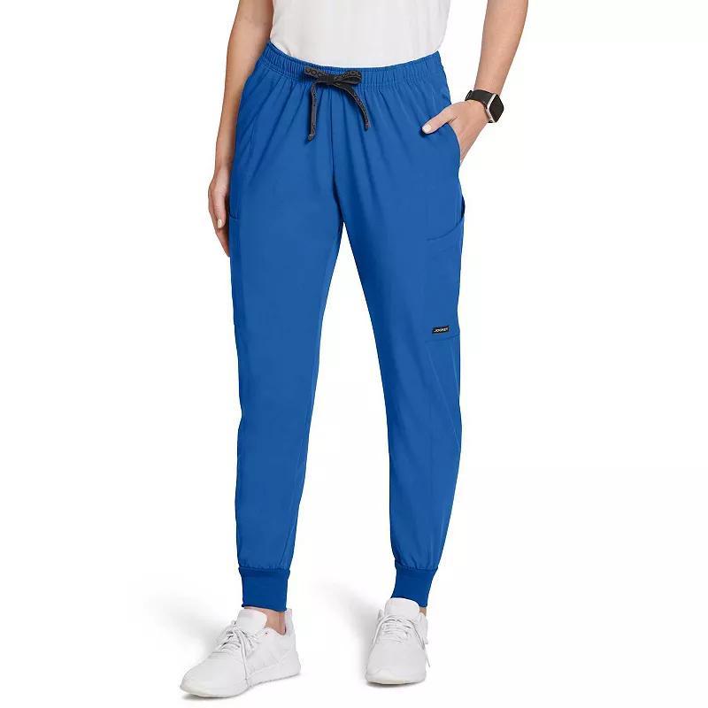 Womens Jockey Cargo Scrub Jogger Pants Silver Product Image