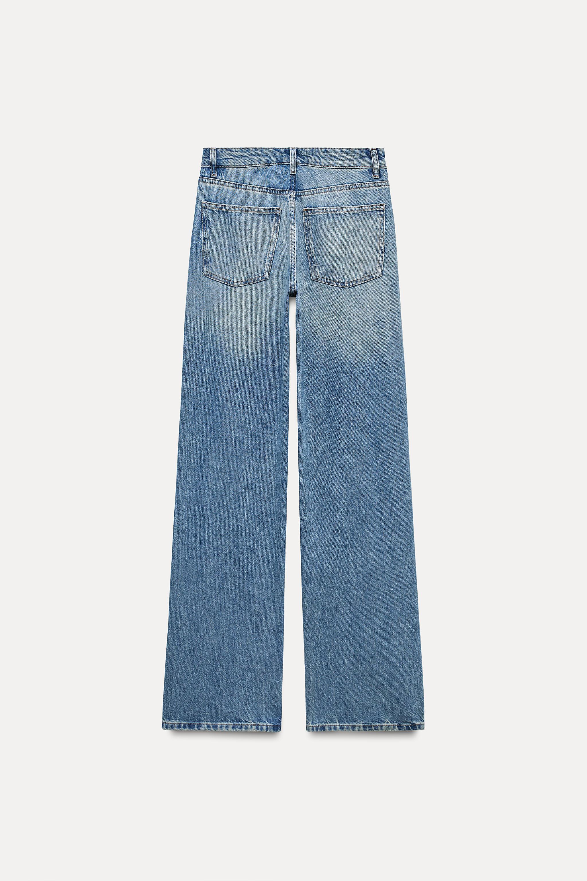 FULL LENGTH TRF MID-RISE WIDE LEG JEANS Product Image