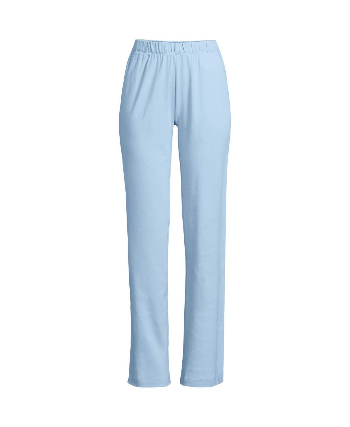 Lands End Womens Sport Knit High Rise Elastic Waist Pants Product Image