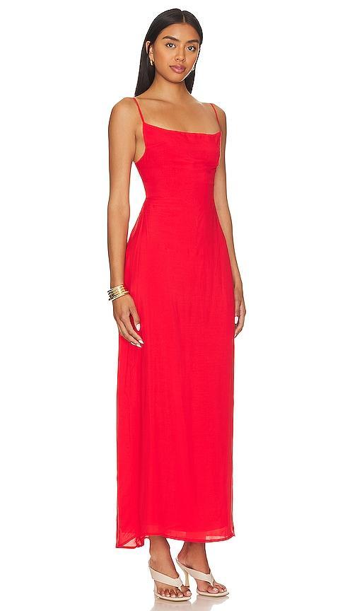 Indah Zera Maxi Dress in Red. Product Image