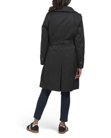 Cotton Blend Trench Coat for Women Product Image