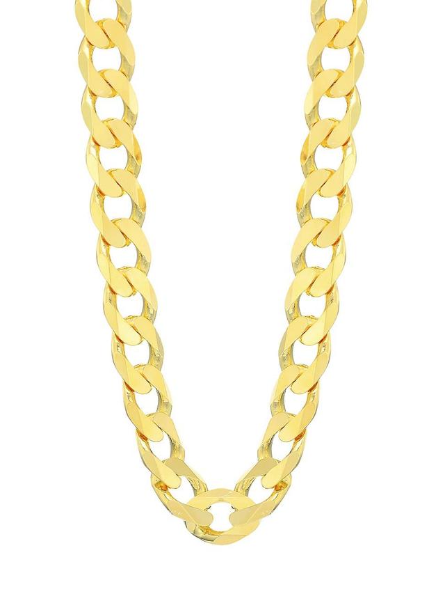 Womens 14K Gold Vermeil XXL Curb Chain Necklace Product Image