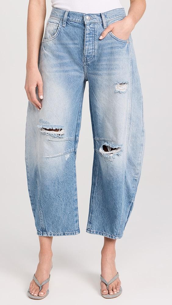 Free People Good Luck Mid-Rise Barrel Jeans | Shopbop Product Image