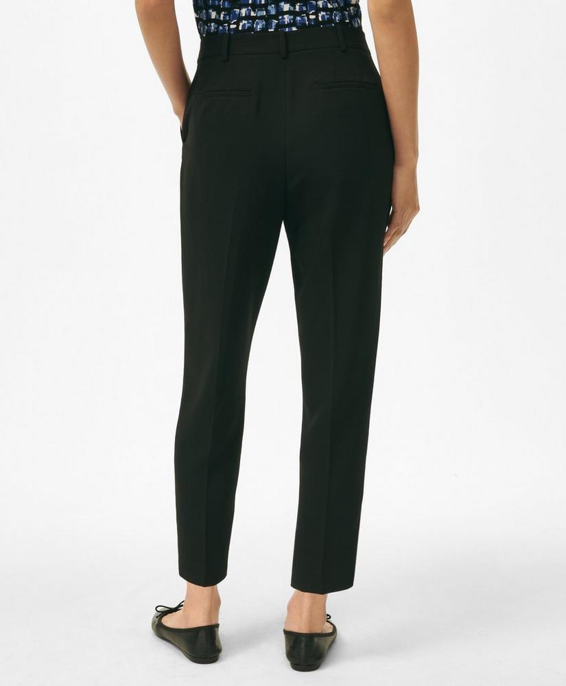 Cropped Fine Twill Crepe Pants Product Image