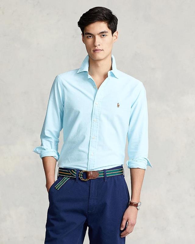 Polo Ralph Lauren Classic Fit Long Sleeve Cotton Oxford Button Down Shirt Product Image