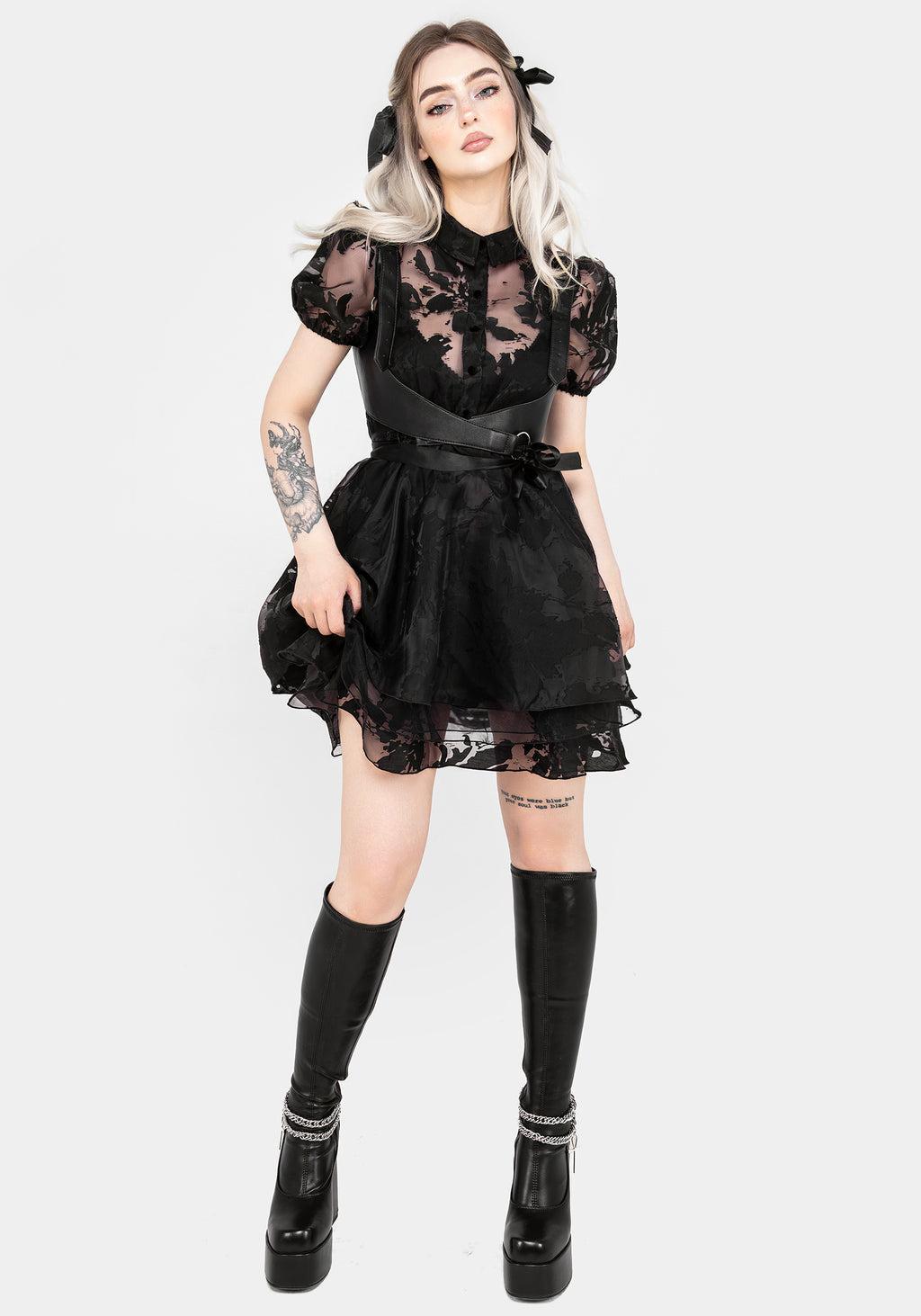 Spectre Layered Mini Shirt Dress Product Image