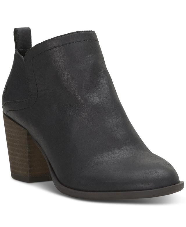 Lucky Brand Womens Branndi Block-Heel Slip-On Booties Product Image