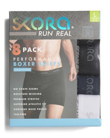 8pk Performance Boxer Briefs for Men Product Image