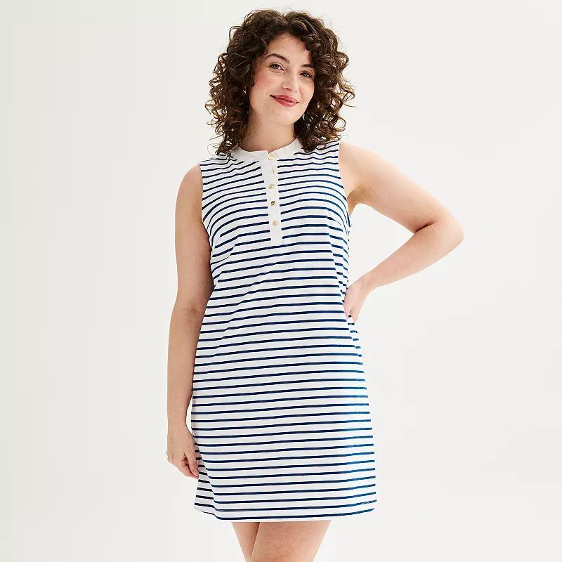 Womens Draper James Sleeveless Knit Shift Dress Product Image