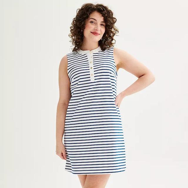 Womens Draper James Sleeveless Knit Shift Dress Product Image