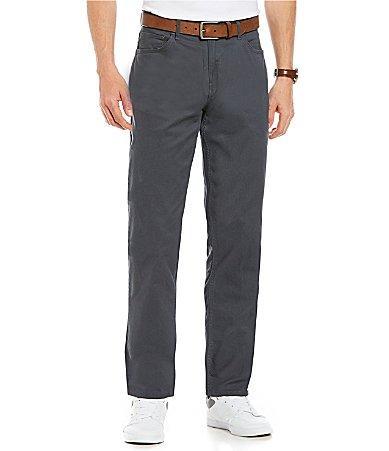 Michael Kors Slim-Fit Parker Stretch Flat Front Twill Pants Product Image