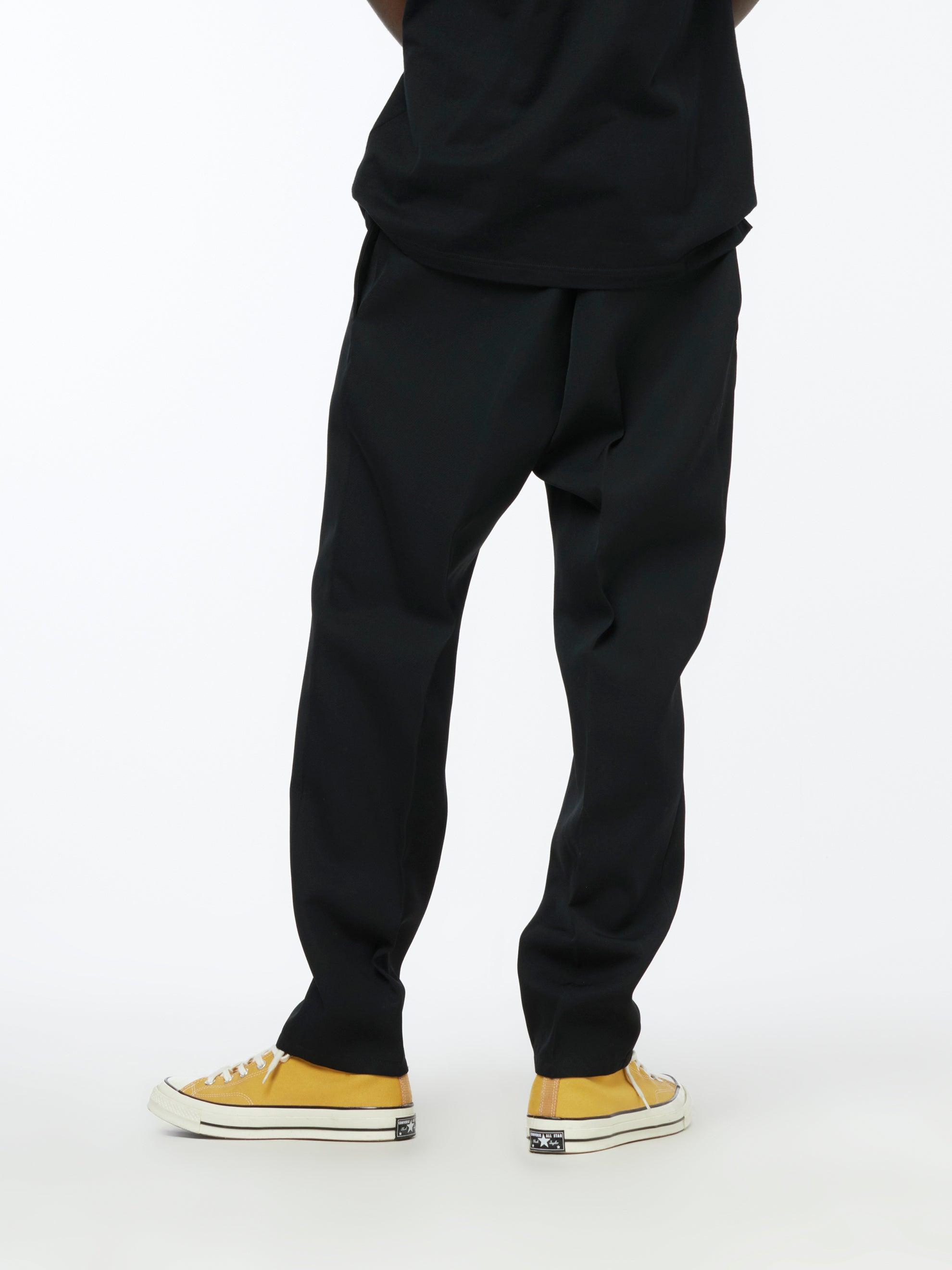 Relaxed Fit Trousers (Black) Product Image