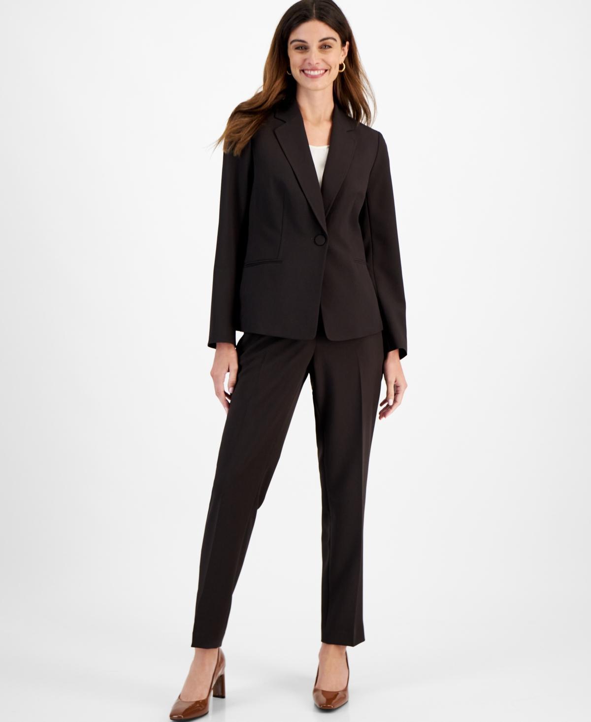 Le Suit Womens Notch-Collar One-Button Pantsuit, Regular & Petite Sizes Product Image