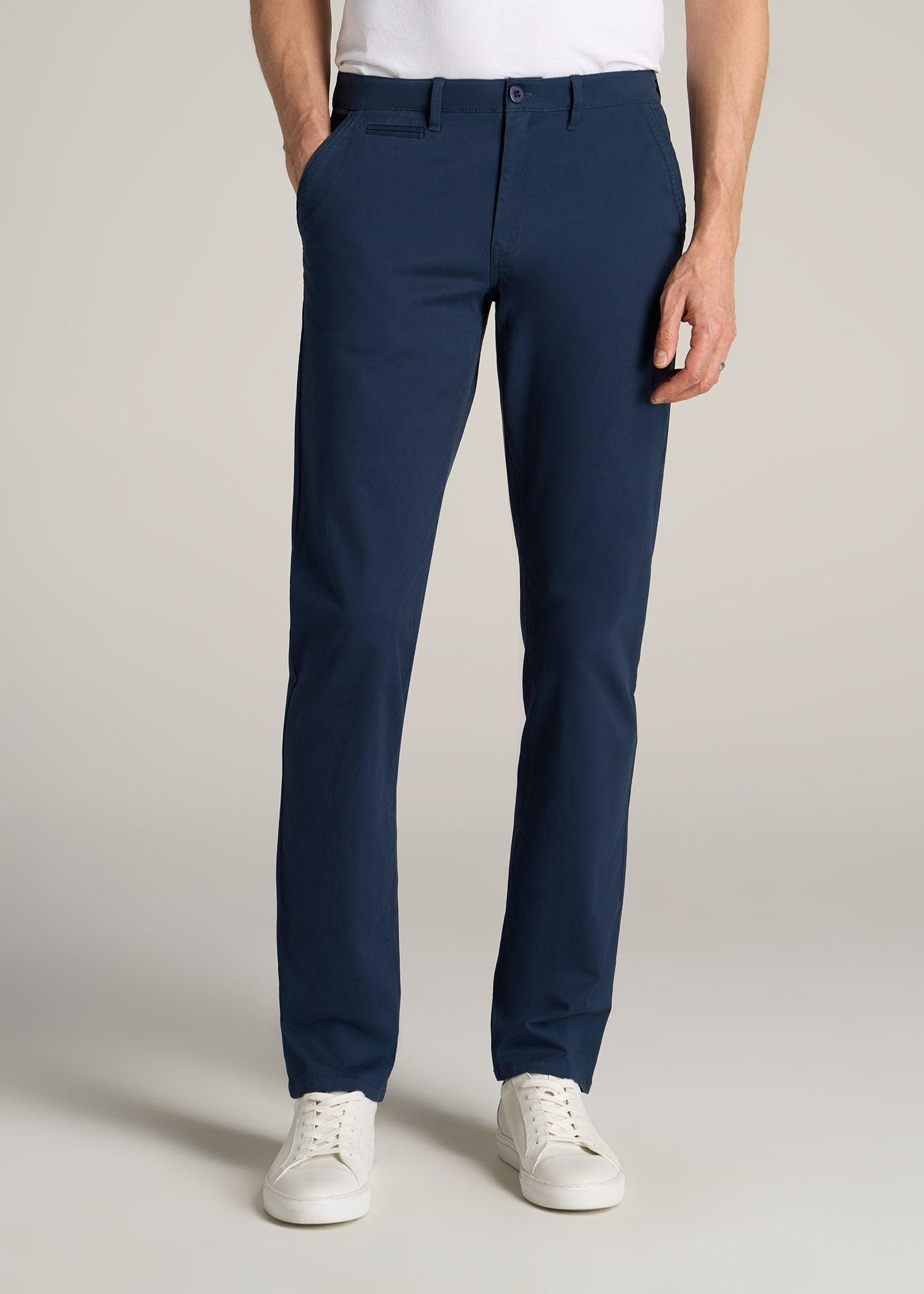 Carman TAPERED Chinos in Marine Navy - Pants for Tall Men Product Image