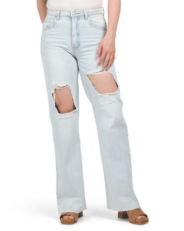 High Rise Straight Leg Jeans for Women | Cotton Product Image