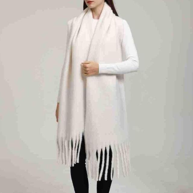 Plain Fringed Trim Scarf Product Image