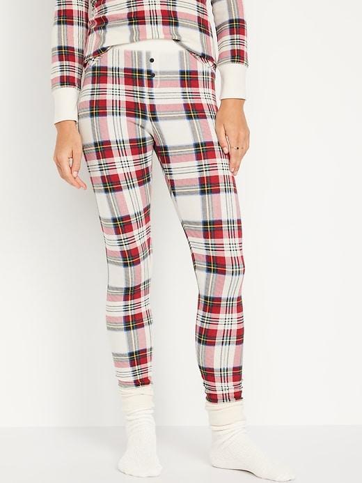 Waffle-Knit Pajama Leggings Product Image