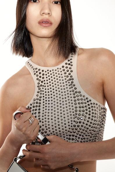 Studded Crop Top Product Image