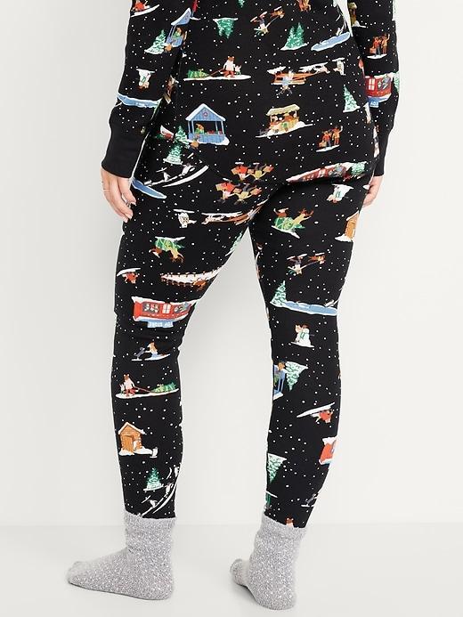 High-Waisted Waffle Pajama Leggings Product Image